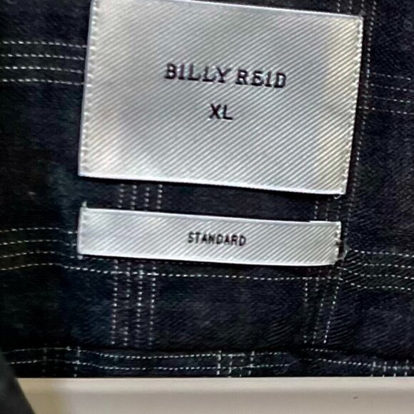 Billy Reid Men's Cotton Button Down Long Sleeve Shirt Made in Italy Size XL - Picture 4 of 6